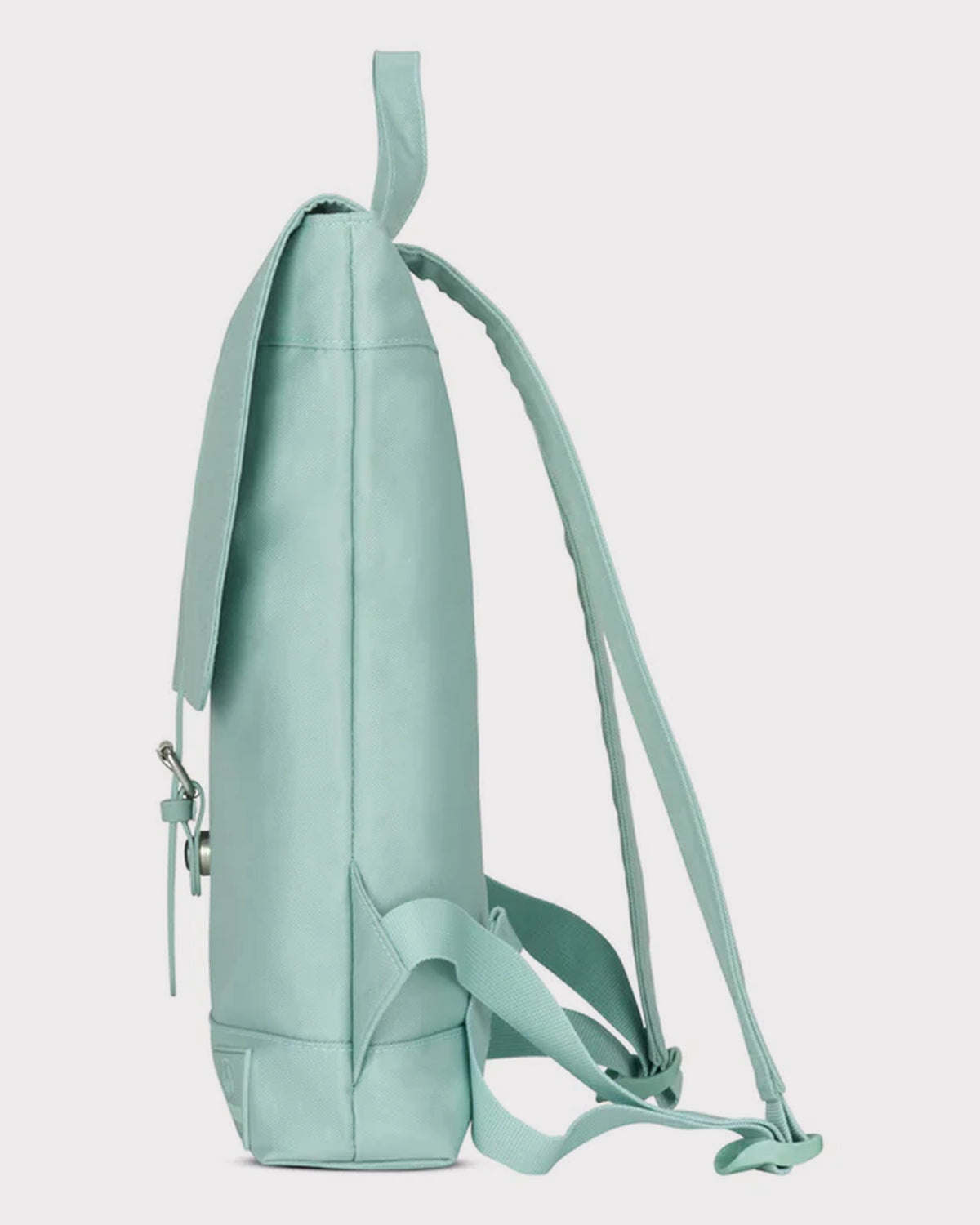Pastell mintfarbener Damenrucksack 'Mia' von Johnny Urban in Seitenansicht