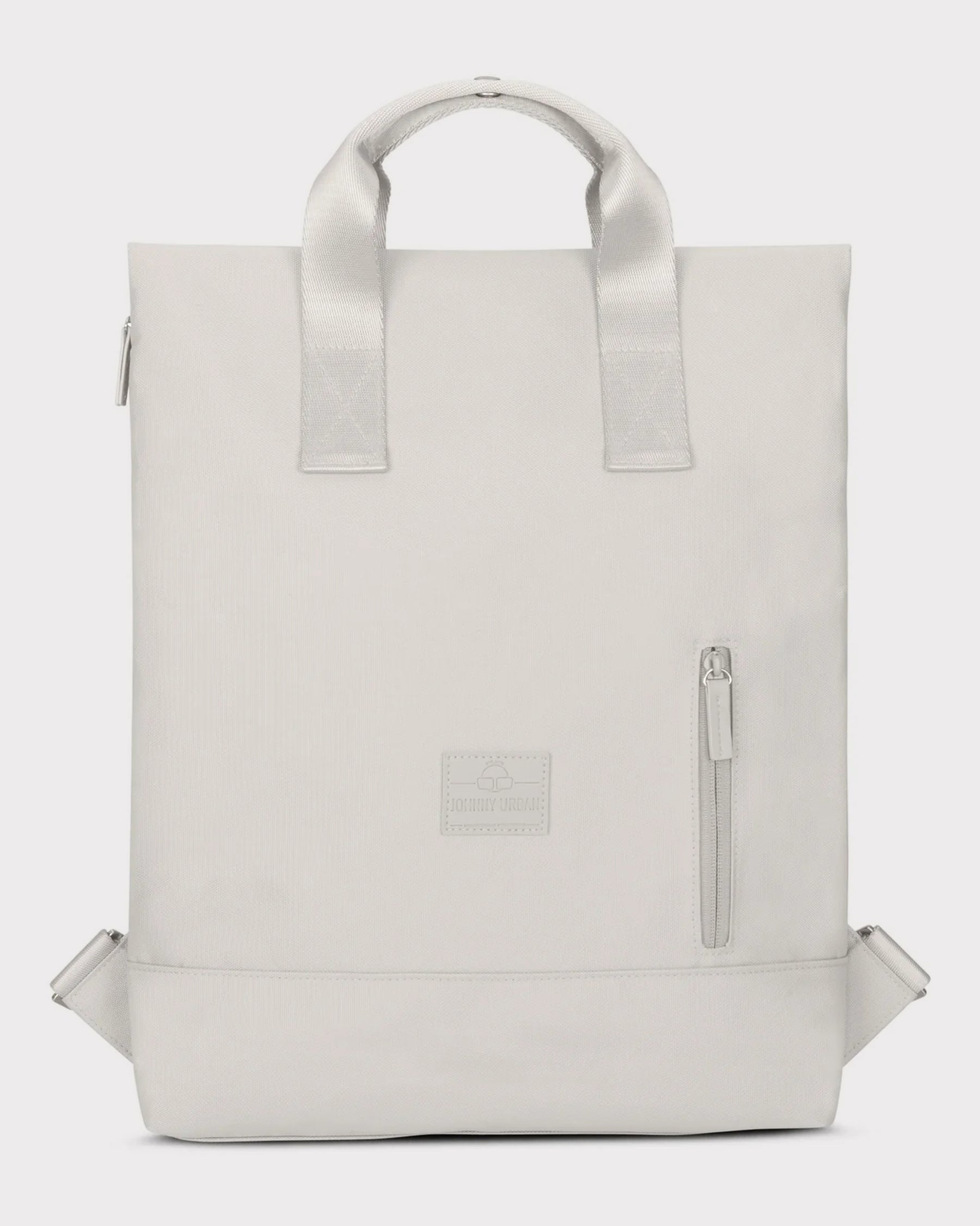 Beige Rucksack Tasche 'Ivy' von Johnny Urban mit kurzem Griff und seitlicher Reißverschlusstasche