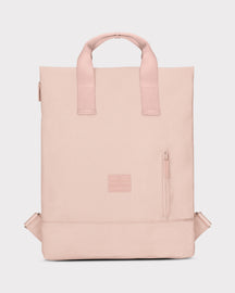 Rucksacktasche 'Ivy' von Johnny Urban, quadratisch, rosa mit kurzem Griff und seitlicher Reißverschlusstasche