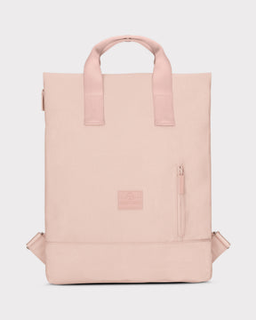 Rucksacktasche 'Ivy' von Johnny Urban, quadratisch, rosa mit kurzem Griff und seitlicher Reißverschlusstasche