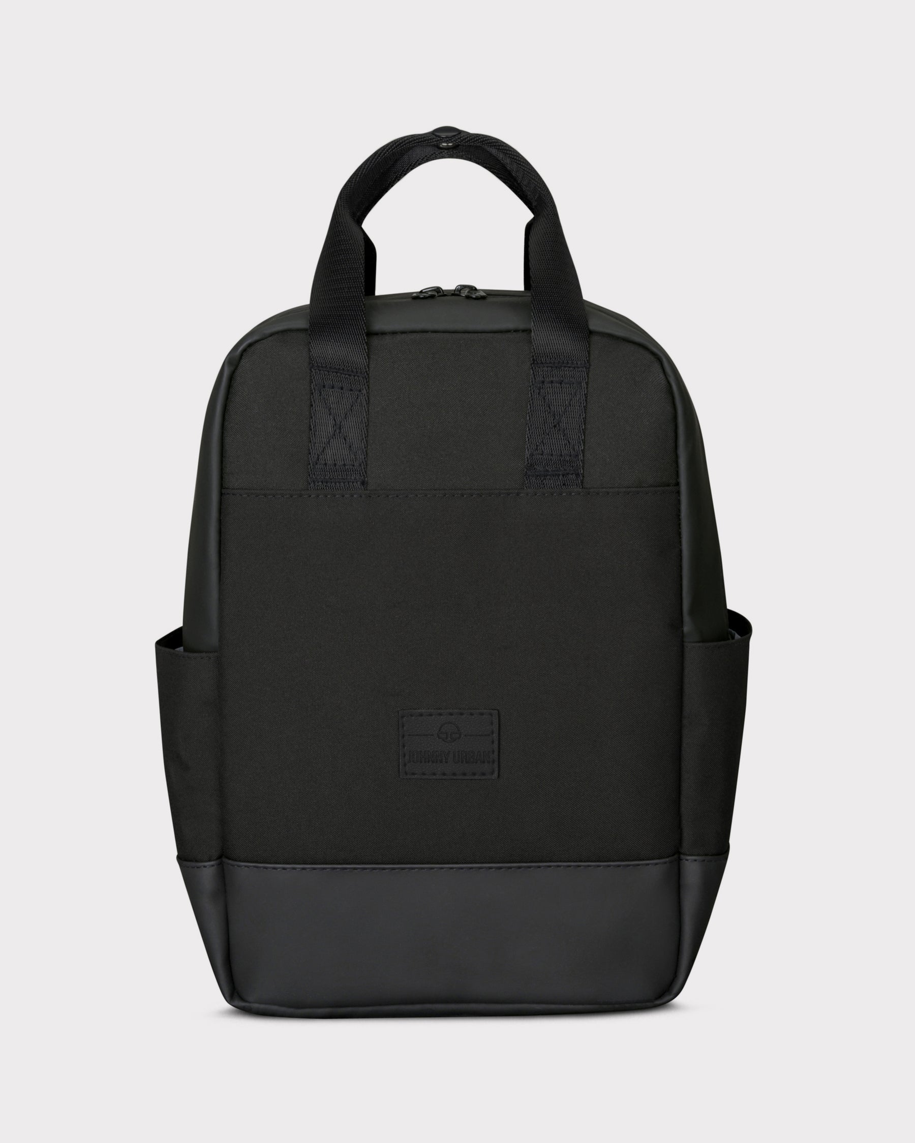 Schwarzer Johnny Urban Rucksack 'Jona Small' mit zwei Tragegriffen und Seitenfächern
