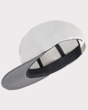 Snapback Cap 'Dean' Herren grau mit schwarzem Schweißband, verstellbarer Verschluss