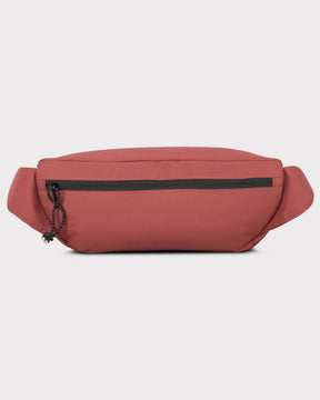 Bauchtasche 'Tom' in rot mit schwarzem Reißverschluss und robustem Stoff