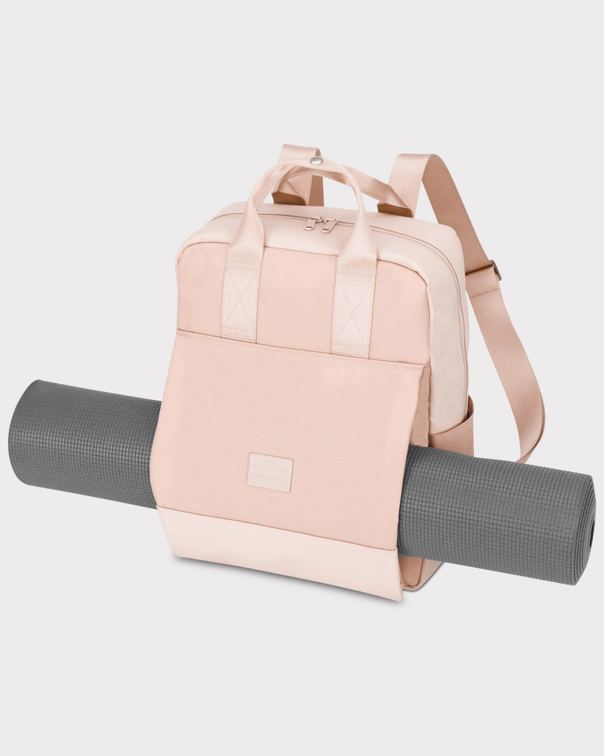 Rucksack 'Jona Large' in Rosa mit Fach für Yoga-Matte und Tragegriffen