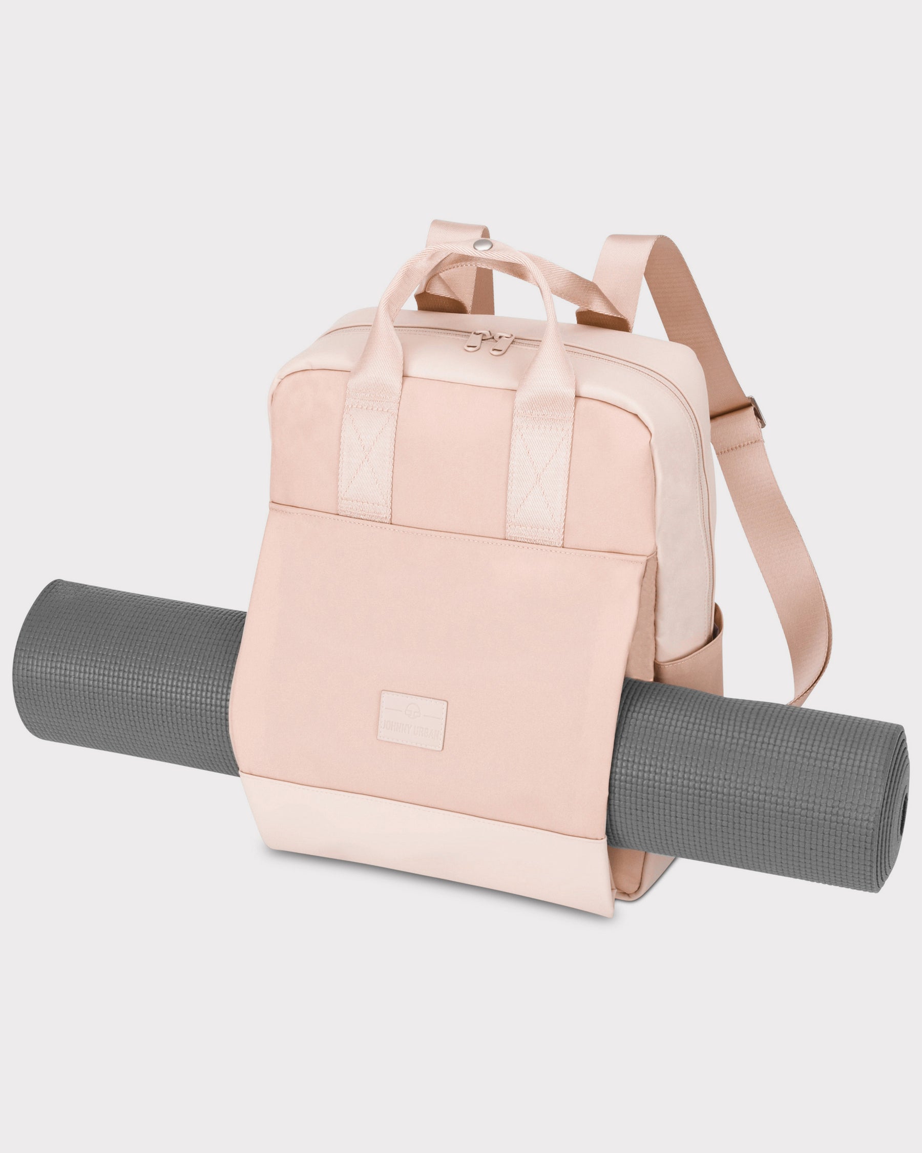 Rucksack 'Jona Large' in Rosa mit Fach für Yoga-Matte und Tragegriffen